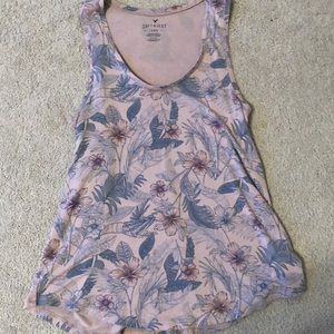 American Eagle Soft & Sexy Flower Tank Top